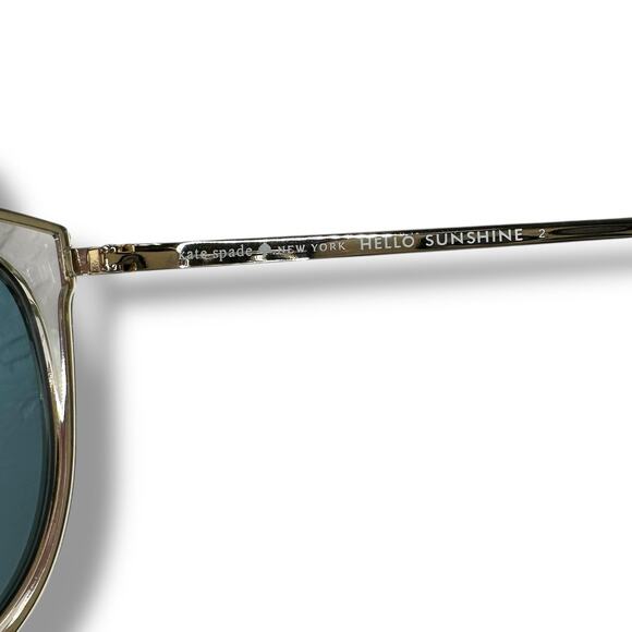Kate Spade New Jazzlyn S450J Hello Sunshine Cat Eye Pink Rose Gold Sunglasses - Picture 8 of 9